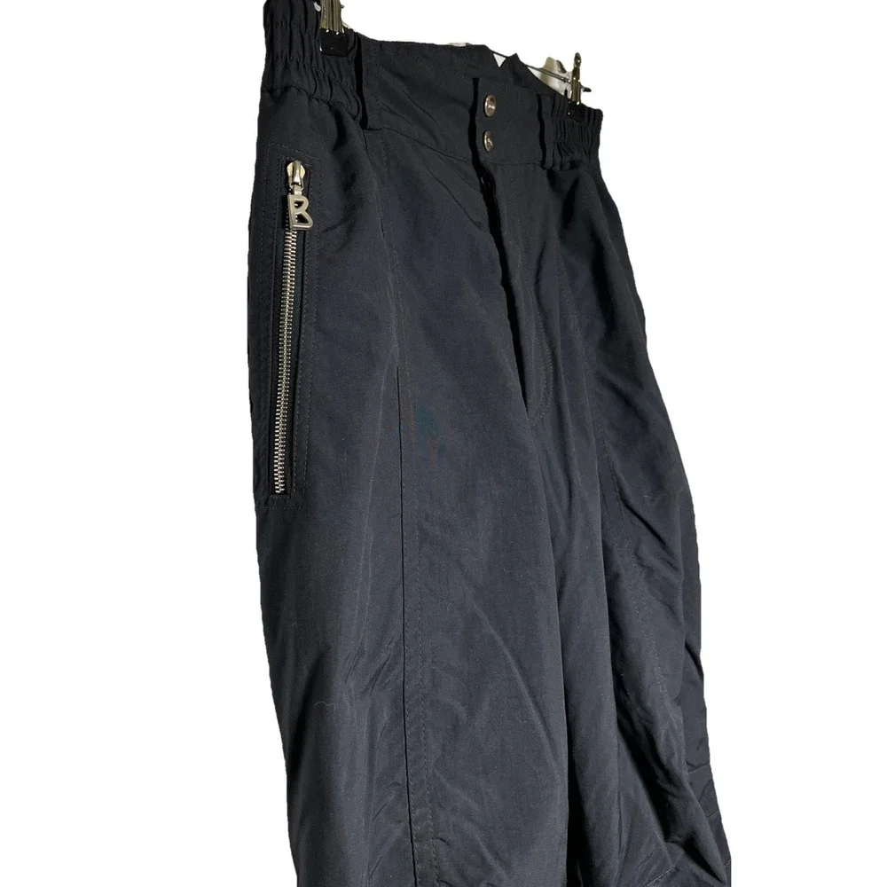 VINTAGE Bogner‎ Ski Pants Womens Size 12 Black  Snow Snowboarding Waterproof